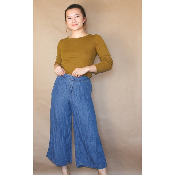 Anthropologie Pants - (80) life in progress wide leg high waisted pants